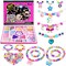 Charm Bracelet Making Kit for Girls, Beads for Jewelry Making Kit, Arts & Crafts Gift for Ages 3-12, Girls Toys 3 4 5 6 7 8 9 10 Year Girl Birthday Gifts